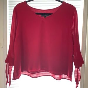 DAVID DART 3/4 Sleeve Blouse w/ Ties